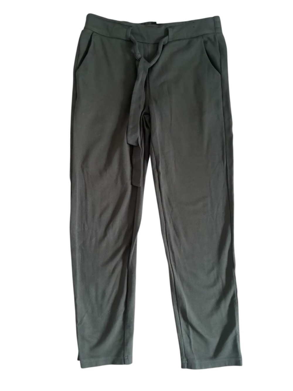 Badgley Mischka Olive Drawstring Casual Chinos